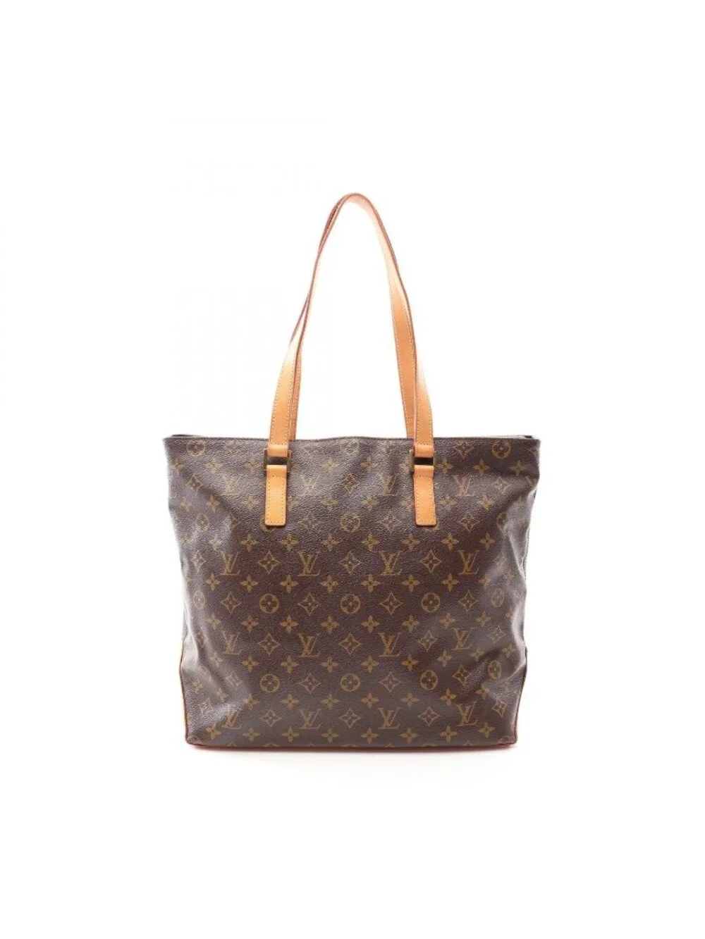 Louis Vuitton Tote Cabas Mezzo Canvas Leather